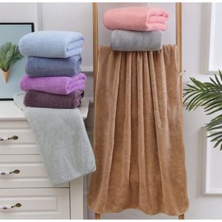 Khăn tắm thấm hút nước tốt, Mềm mịn, Lông cừu cao cấp, KT 60x120cm