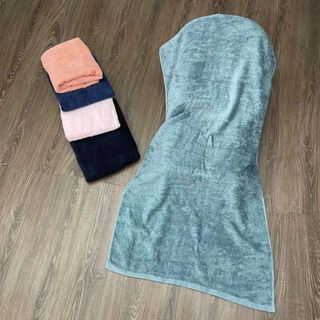 [Rẻ đẹp] Set 2 chiếc khăn tắm, KT 60x120, 210g, MJ cotton Organic xuất Nhật