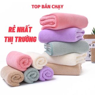 Khăn Tắm Thấm Hút Nước Tốt Mềm Mịn, Lông Cừu Cao Cấp, KT 60x120cm