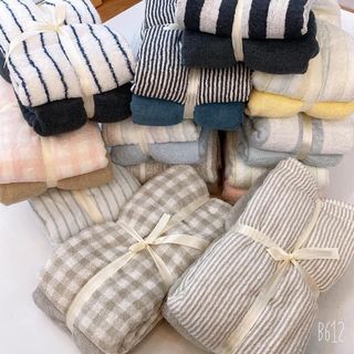 Set 2 Khăn tắm MJ organic 380g xuất dư dày - 70x140cm