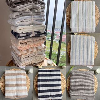 Set 2 Khăn tắm MJ organic 380g xuất dư dày - 70x140cm
