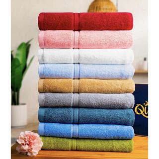 Bộ 3 khăn tắm [SET SANG TRỌNG] Thấm hút, Cotton dày dặn, 1 khăn mặt, 1 lau đầu, 1 tắm 60x120cm