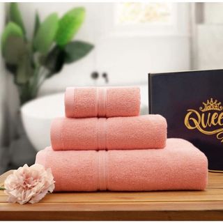 Bộ 3 Khăn Tắm [SET SANG TRỌNG] Cotton Dày Dặn, 1 Khăn Mặt, 1 Lau Đầu, 1 Tắm 60x120cm