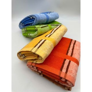 Khăn Tắm Kẻ Mờ Cotton Tân Thịnh, KT 50x100cm