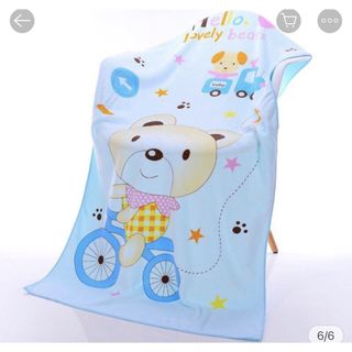 Khăn tắm, khăn lau đầu cho bé, siêu mềm mịn, KT 35 x 75cm