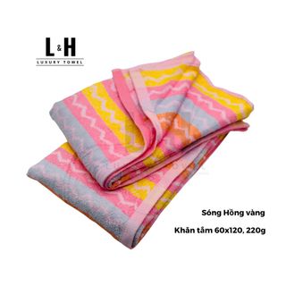 Khăn tắm xuất dư Mẫu kẻ, cho trẻ em, KT 60x120cm