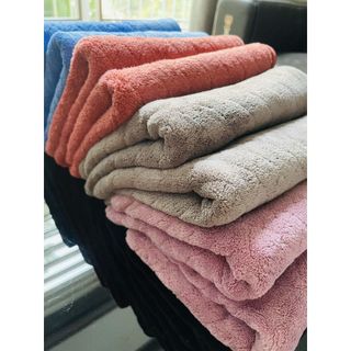 Khăn Tắm Lông Cừu Vân Chám Chìm, KT 70x140cm