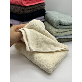Combo 10 Khăn Gội Đầu Cotton KT 35x80cm, Nặng 120g