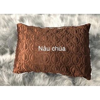Gối Lụa Spa Cotton Kích Thước 30x45cm, Gồm Vỏ và Ruột