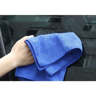 Combo 4 Khăn lau ô tô Microfiber loại dày 30x50cm, mềm mịn, siêu thấm nước