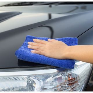Combo 4 Khăn lau ô tô Microfiber loại dày 30x50cm, mềm mịn, siêu thấm nước