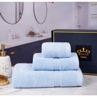 Khăn Tắm Khăn Gội Đầu Khăn Lau Mặt Dùng Cho Gia Đình Spa Khách Sạn 100% Cotton Thấm Hút Không Ra Màu