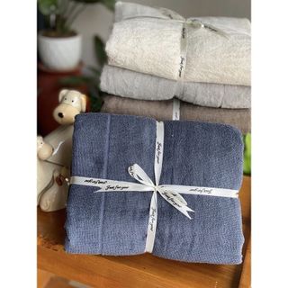 [Mã LIFE050510KC giảm 100% đơn 150K] [Rẻ đẹp] Set 2 chiếc khăn tắm MJ 280g cotton Organic xuất Nhật KT 70x140