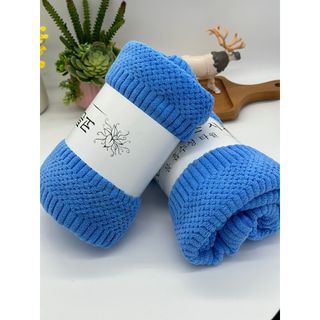 Khăn Tắm Lông Cừu Hạt Gạo Siêu Mềm, KT 50x100cm