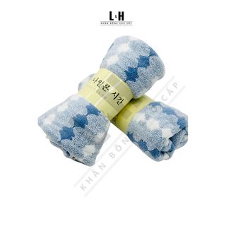 Khăn Mặt Lông Cừu Xuất Hàn, Quả Trám, Kt 30x50cm