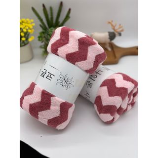 Khăn mặt lông cừu, kẻ tăm Nổi, KT 30x50cm