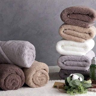 Set 4 khăn lau đầu, khăn gội 40x80 100 % cotton, (new)