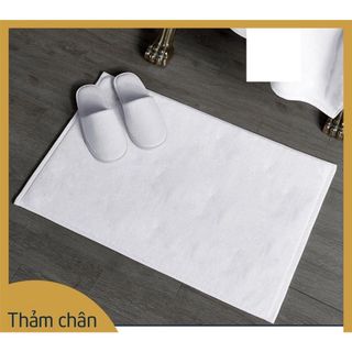 Thảm lau chùi chân cotton, dày thấm hút tốt, nhiều màu, hàng xuất nhật 40x65cm