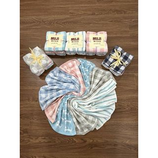 Quà tặng sang trọng, Khăn tắm, lau đầu MJ cao cấp, set 4c gội,kt 35x80cm