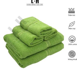 Khăn Tắm, Khăn Mặt, Khăn Gội Lau Đầu Đủ Màu,100% Cotton Siêu Thấm Hút, Không Phai Màu