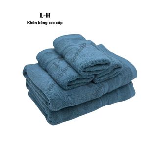 Khăn tắm cotton cao cấp L&H 50x100cm, 60x120cm, 70x140cm, sợi bông dày, thấm hút tốt, không đổ lông, không ra màu