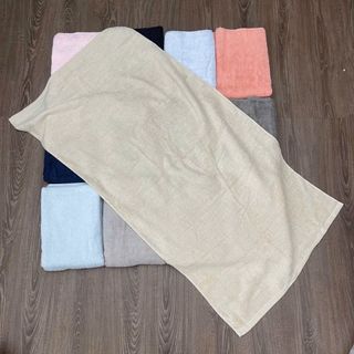 Khăn Tắm Màu Trơn Cotton 100% Hàng Xuất Dư, KT 50x100cm