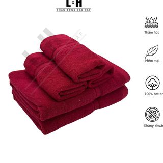 Khăn Tắm, Khăn Mặt, Khăn Gội Lau Đầu Đủ Màu,100% Cotton Siêu Thấm Hút, Không Phai Màu