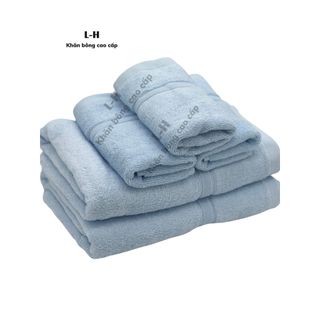 Khăn Tắm Cotton Cao Cấp HANOITEX 50x100cm, 60x120cm, 70x140cm, Sợi Bông Dày Dặn Mềm Mại, Kháng Khuẩn