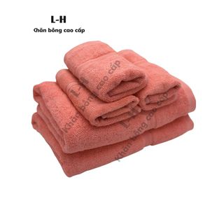 Khăn Tắm Cotton Cao Cấp HANOITEX 50x100cm, 60x120cm, 70x140cm, Sợi Bông Dày Dặn Mềm Mại, Kháng Khuẩn