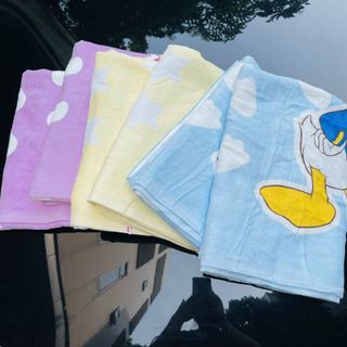 Khăn tắm cho bé MJ Organic, chuột MICKEY KẺ XANH, 60x120cm