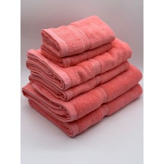 Combo 6 Khăn Tắm Gội Mặt Cao Cấp 100% Cotton Siêu Thấm Hút, Không Sổ Lông, Không Phai Màu