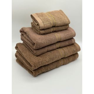 Combo 6 Khăn Tắm Gội Mặt Cao Cấp 100% Cotton Siêu Thấm Hút, Không Sổ Lông, Không Phai Màu