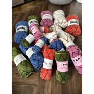 Combo 4 Khăn Tắm Lau Đầu Lông Cừu, KT 35x75cm