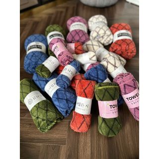 Combo 4 Khăn Tắm Lau Đầu Lông Cừu, KT 35x75cm