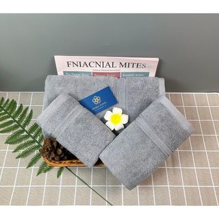 Khăn mặt SET 30x50cm với sợi bông cotton dày thấm hút tốt, không ra màu, không đổ lông