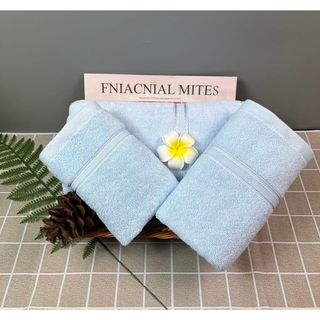 Sét Khăn Mặt 30x50cm Với Sợi Bông Cotton Dày Thấm Hút Tốt, Không Ra Màu, Không Đổ Lông