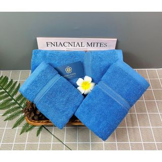 Khăn mặt SET 30x50cm với sợi bông cotton dày thấm hút tốt, không ra màu, không đổ lông