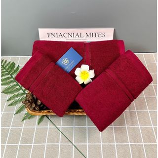 Sét Khăn Mặt 30x50cm Với Sợi Bông Cotton Dày Thấm Hút Tốt, Không Ra Màu, Không Đổ Lông