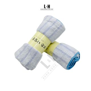 Khăn tắm lông cừu cao cấp, Kẻ viền chìm, KT 50x100cm