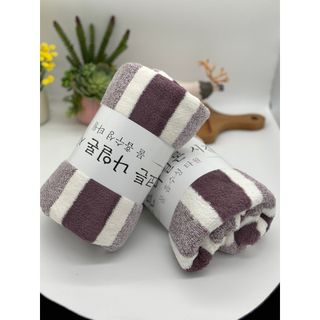 Combo 10 Khăn Kông Cừu Kẻ Sọc, Ngẫu Nhiên, KT 30x50cm