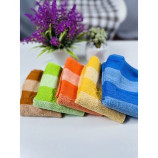 Bộ 3 khăn Gồm Khăn Tắm, lau đầu, khăn mặt Kẻ Sọc Tân Thịnh