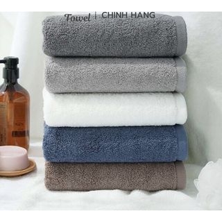Khăn tắm, lau đầu Xuất dư 100% cotton Cao Cấp, Kt 40x80cm