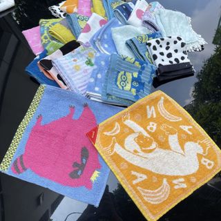 Set 5 Khăn tay MJ cao cấp cho bé 25x25cm, chất cotton, mềm mịn thấm hút, đẹp, sang trọng