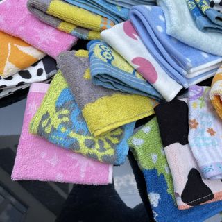 Set 5 Khăn tay MJ cao cấp cho bé 25x25cm, chất cotton, mềm mịn thấm hút, đẹp, sang trọng