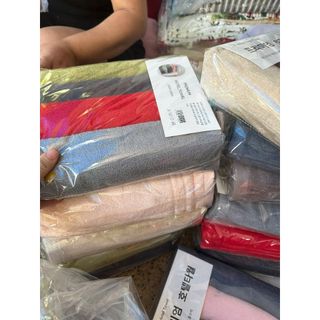 Sét 4 Khăn Tắm Xuất Dư, kt 40*80cm_200g. Sợi Cotton Mềm Mịn, Thấm Nước