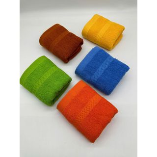 Khăn Mặt Màu Trơn Hanoitex Sợi Cotton, KT 28x48cm