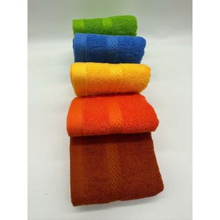 Khăn Mặt Màu Trơn Hanoitex Sợi Cotton, KT 28x48cm