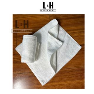Khăn Mặt Trắng Khách Sạn Cotton 35x35cm, 60 gram