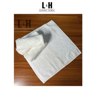 Khăn Mặt Trắng Khách Sạn Cotton 35x35cm, 60 gram