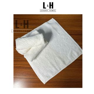 Khăn Mặt Trắng Khách Sạn Cotton 35x35cm, 60 gram